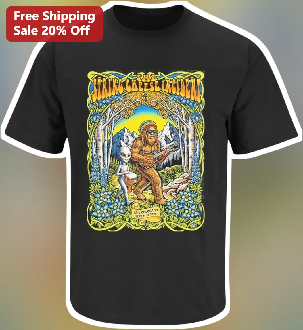 The String Cheese Incident Vail Colorado Sept 11-12 2026 Jam Band Concert Graphic Tee