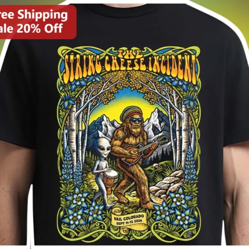 The String Cheese Incident Vail Colorado Sept 11-12 2026 Psychedelic Jam Band Tee