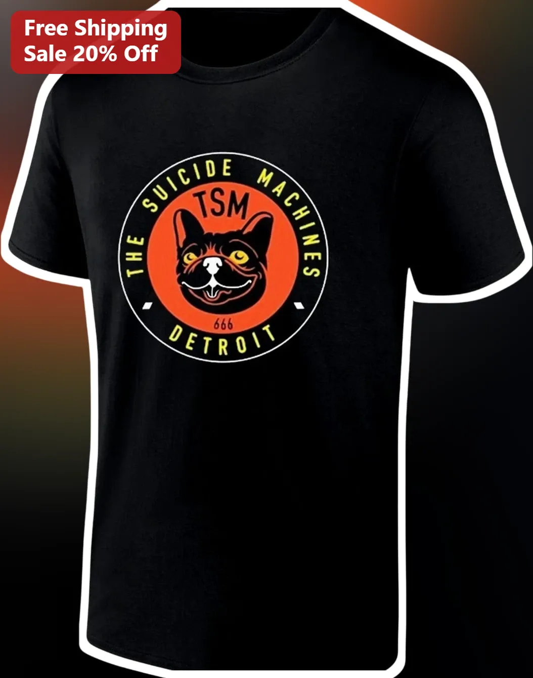 The Suicide Machines Detroit TSM Tee Punk Rock Band Merch Graphic Shirt