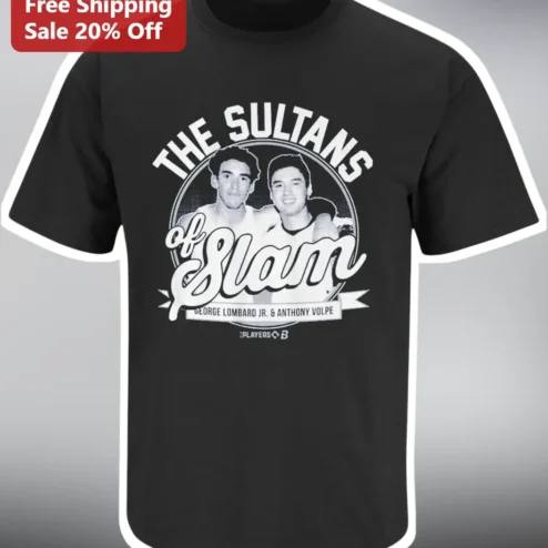 The Sultans Of Slam George Lombard Jr Anthony Volpe New York Pro Baseball Tee