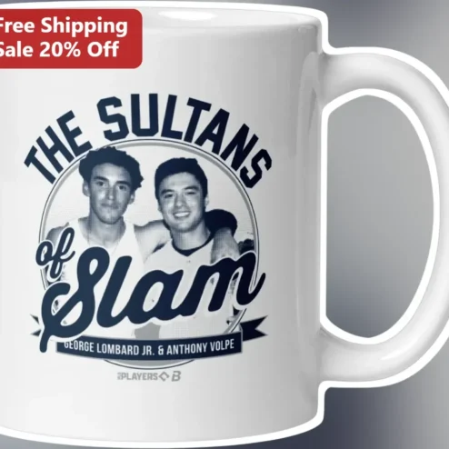 The Sultans of Slam George Lombard Jr. Anthony Volpe Retro Basketball Style Mug