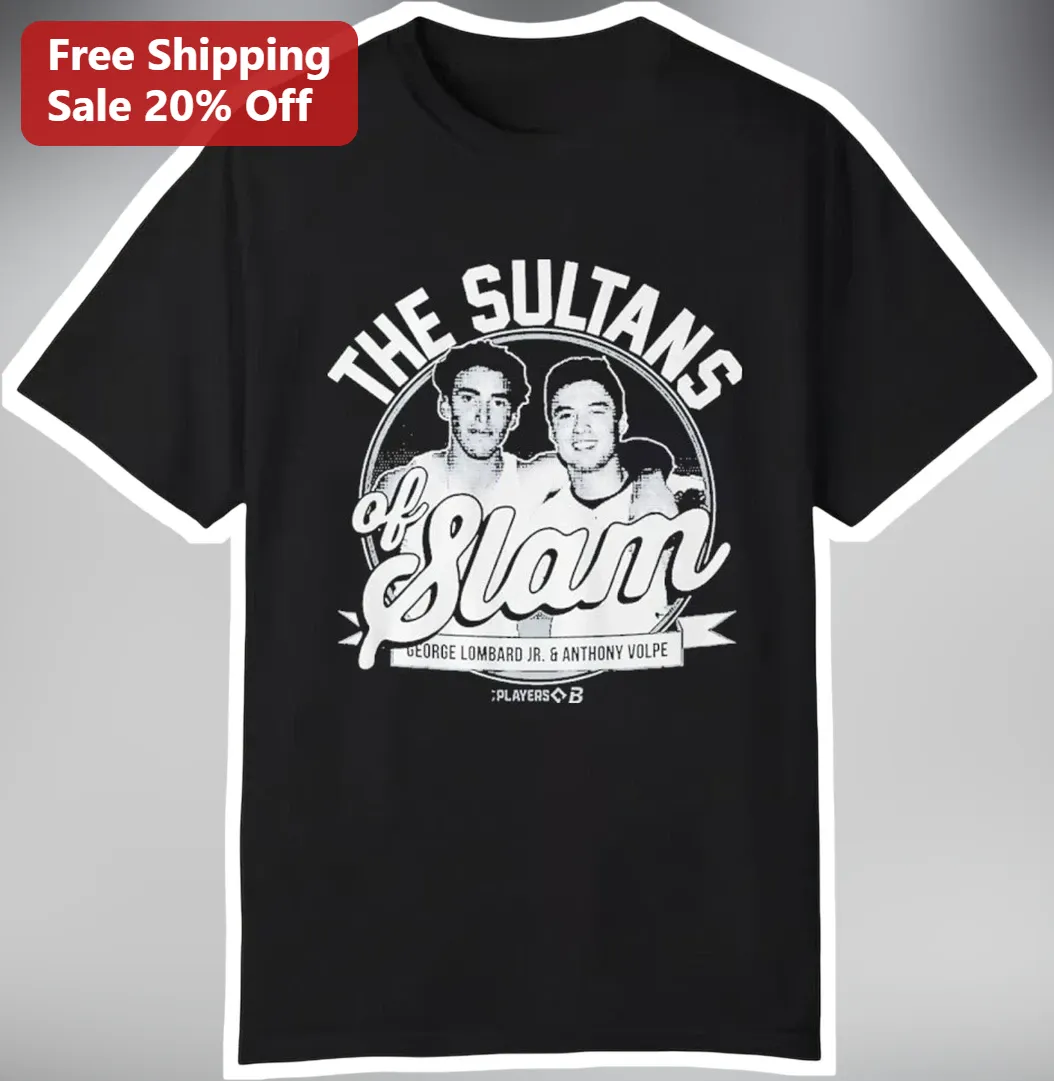 The Sultans of Slam George Lombard Jr Anthony Volpe Yankees Baseball Tee