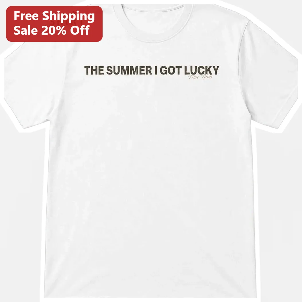 The Summer I Got Lucky Tee Women Bachelorette Party Beach Vacation Graphic Shirt