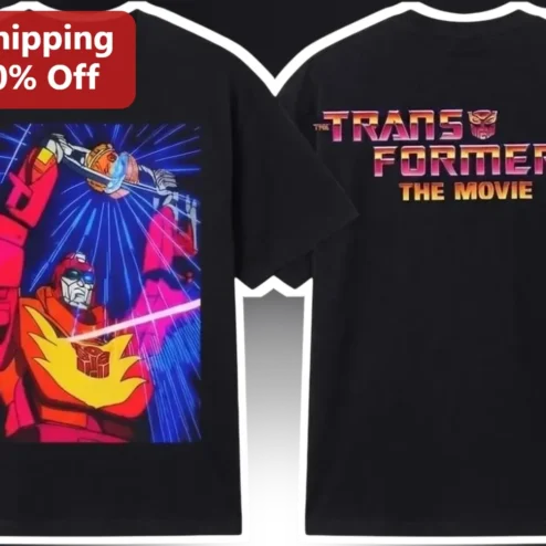 The Transformers: The Movie Rodimus Prime Tee 1986 Animated Film Retro Graphic Shirt