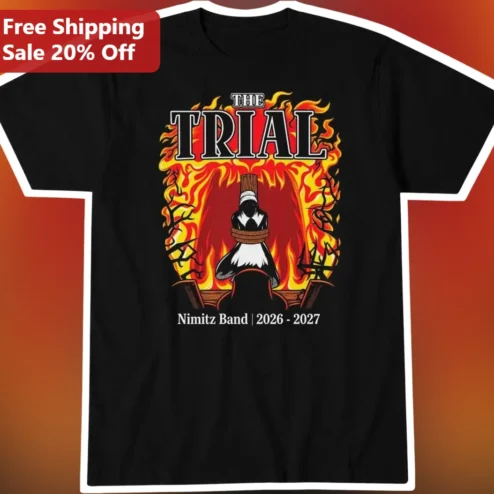 The Trial Monty Python Penguin Burning at Stake Graphic Tee