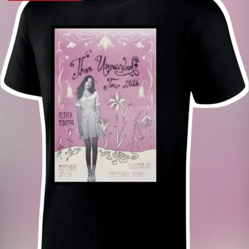 The Unraveled Tour 2026 Olivia Rodrigo Vintage Concert Poster Tee
