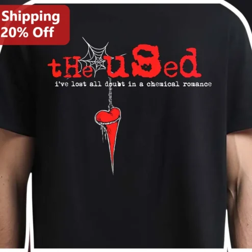 The Used I've Lost All Doubt Graphic Tee Post-Hardcore Emo Band Merch Shirt