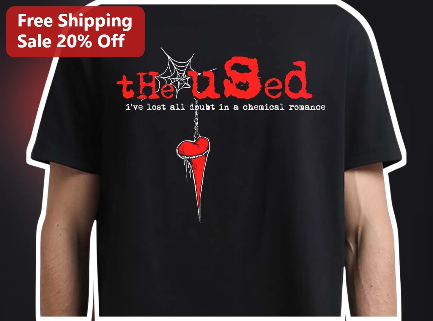 The Used I've Lost All Doubt Graphic Tee Post-Hardcore Emo Band Merch Shirt