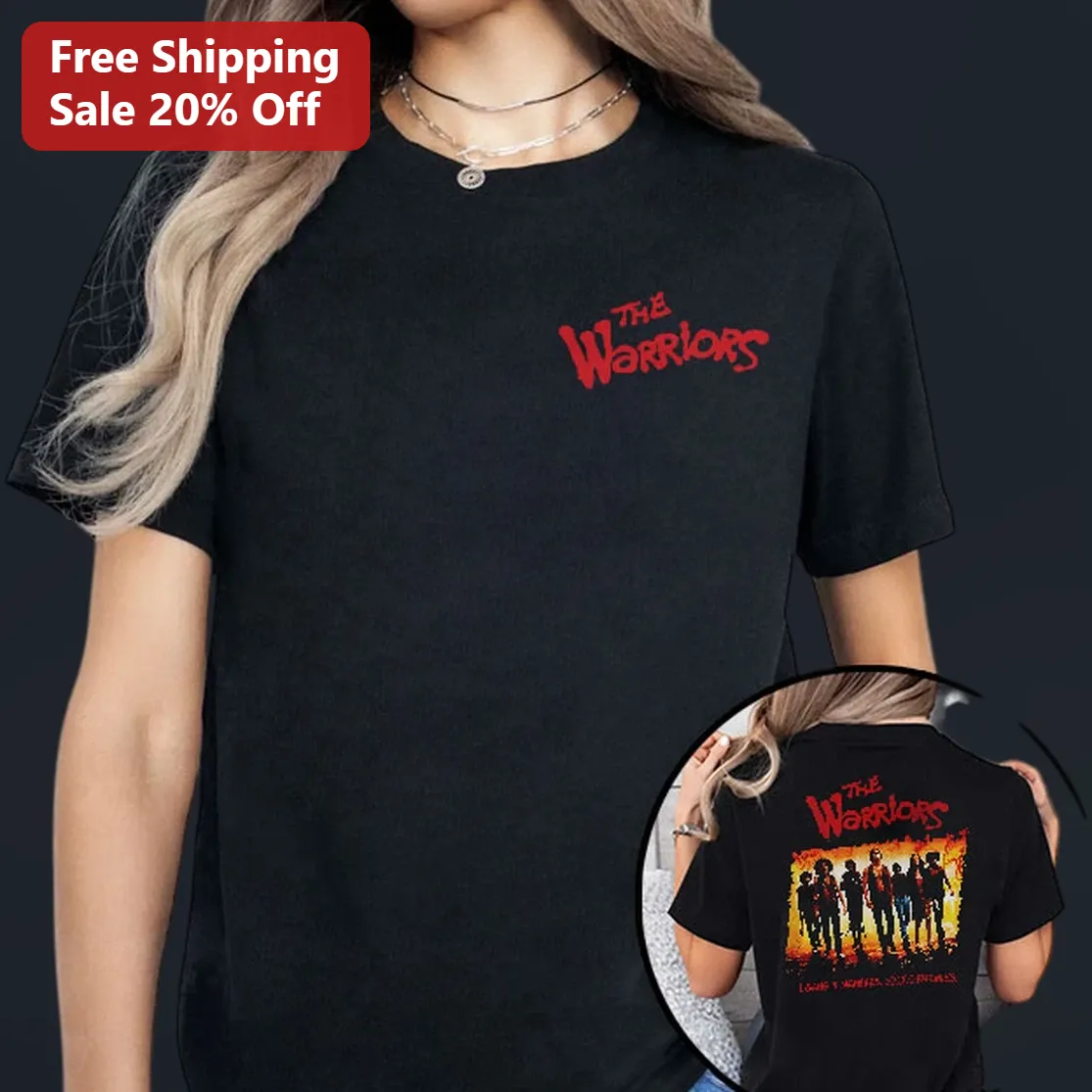 The Warriors Tee Vintage 1979 Cult Classic Movie Graphic Shirt Gift for Men
