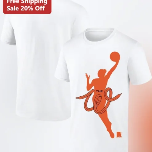 THE WEE Basketball Player Graphic Tee Women's Sports Apparel Shirt