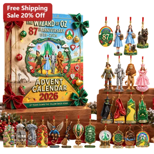 The Wizard of Oz Advent Calendar 2026 There's No Place Like Home 87th Anniversary Collectible Gift