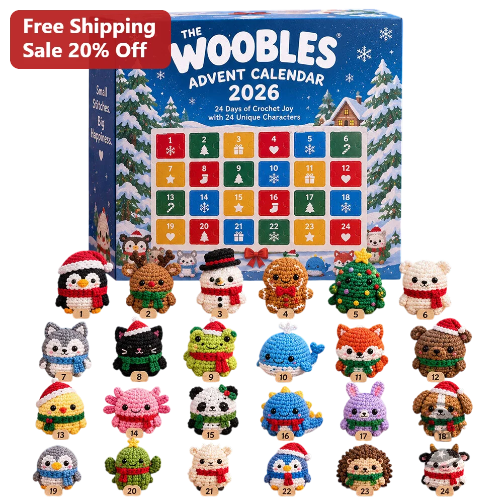 The Woobles Advent Calendar 2026 Small Stitches Big Happiness Crochet Craft Kit
