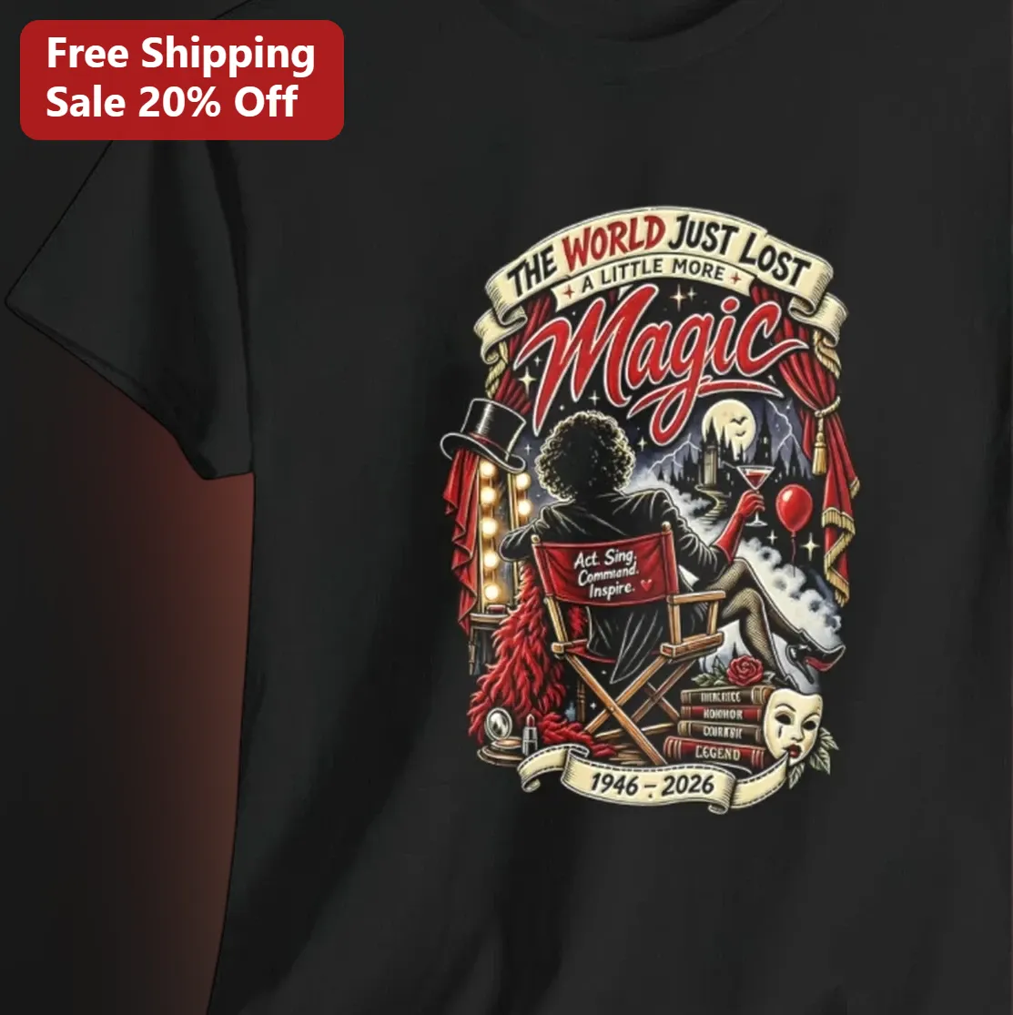 The World Just Lost A Little More Magic Act Sing Command Inspire 1946-2026 Memorial Tee, Acting Legend Tribute Gift for Theater Fans