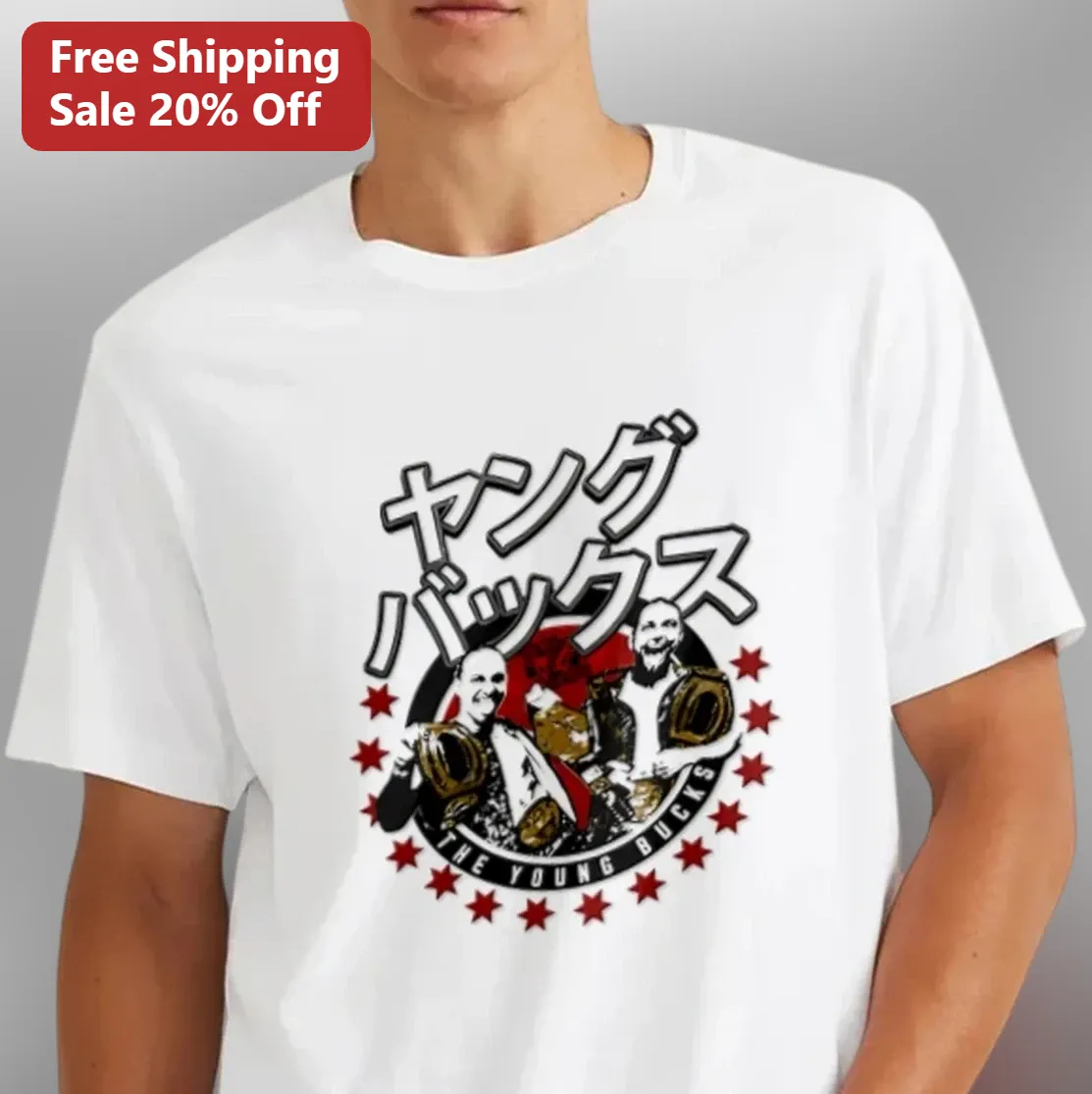 The Young Bucks Tee AEW Pro Wrestling Graphic Tee Gift for Wrestling Fans