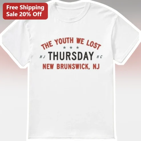 The Youth We Lost Thursday Band Lyric Tee New Brunswick NJ Emo Pop Punk Graphic Shirt
