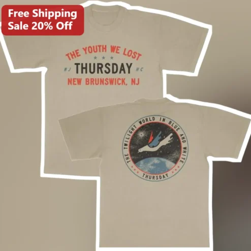 The Youth We Lost Thursday Band Tee New Brunswick NJ Emo Nostalgia Graphic Shirt