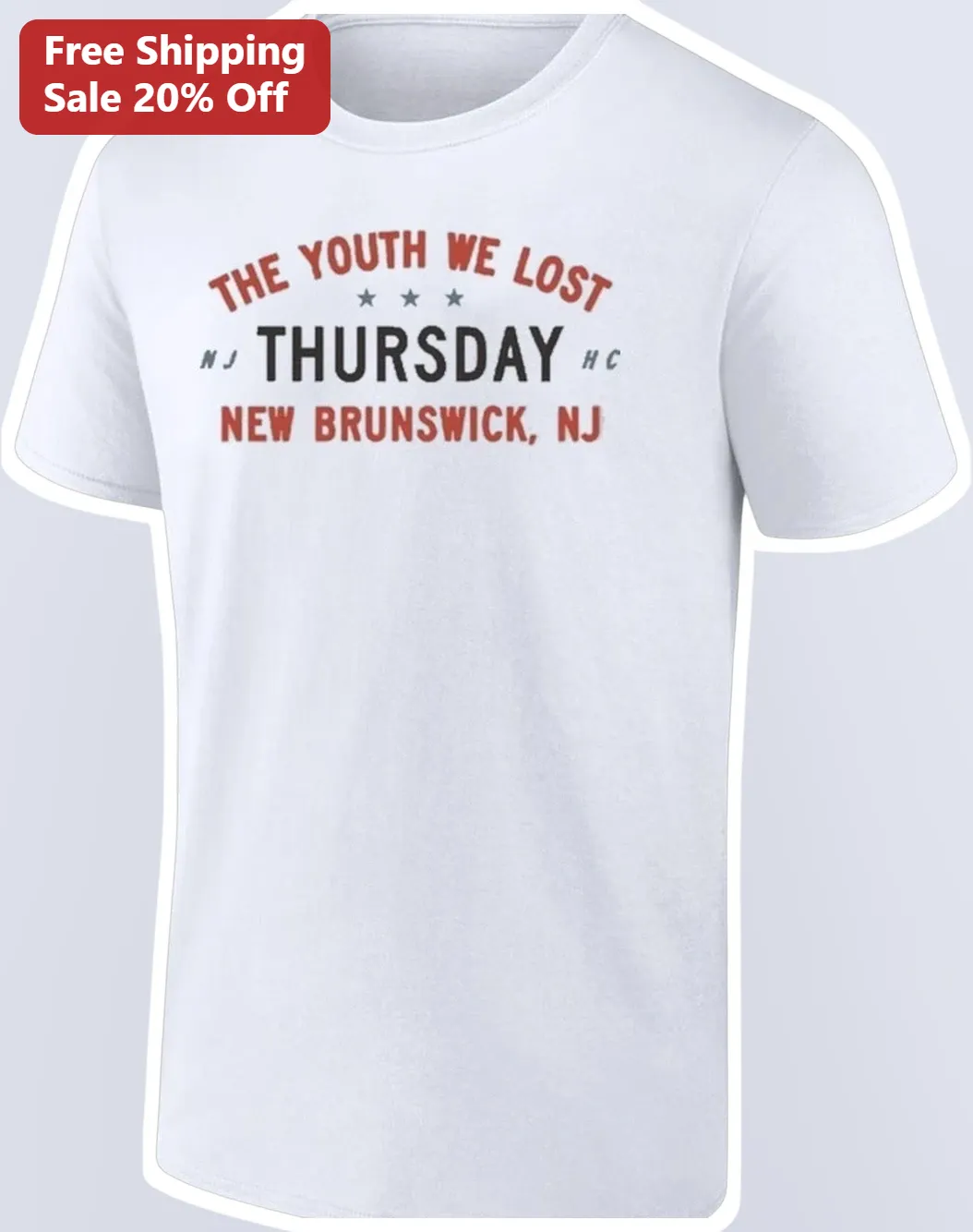 The Youth We Lost Thursday Band Tee New Brunswick NJ Post-Hardcore Emo Rock Shirt