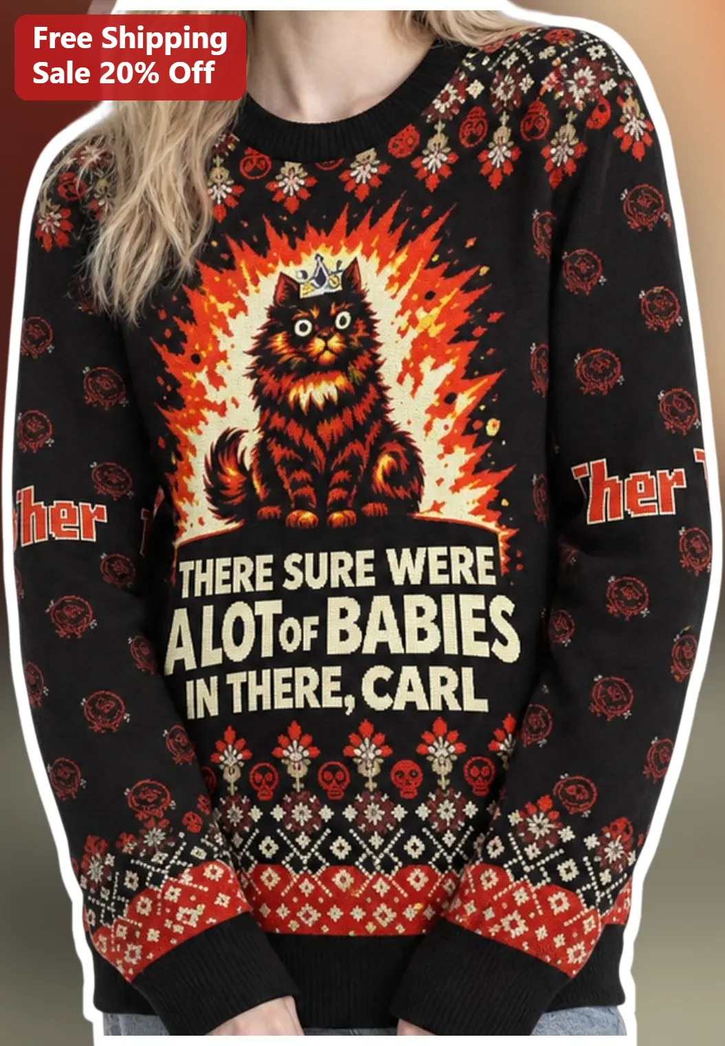 There Sure Were A Lot Of Babies In There Carl Dungeon Crawler Fan Sweatshirt