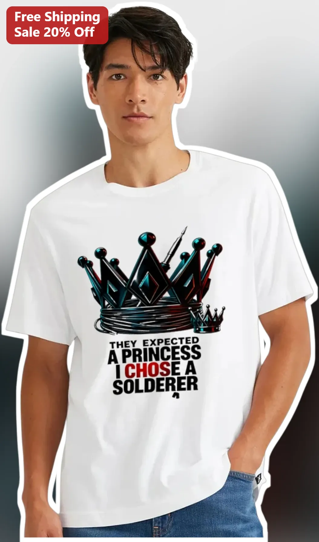 They Expected a Princess I Chose a Soldier Graphic Tee Military Wife Gift