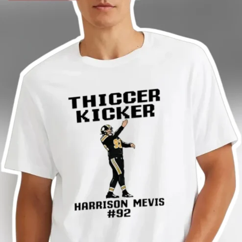 THICCER KICKER Tee Harrison Mevis #92 LA Rams Fan Football Humor Shirt