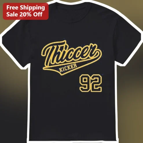 Thiccer Kicker Tee Harrison Mevis Vintage Football Fan Gift Shirt