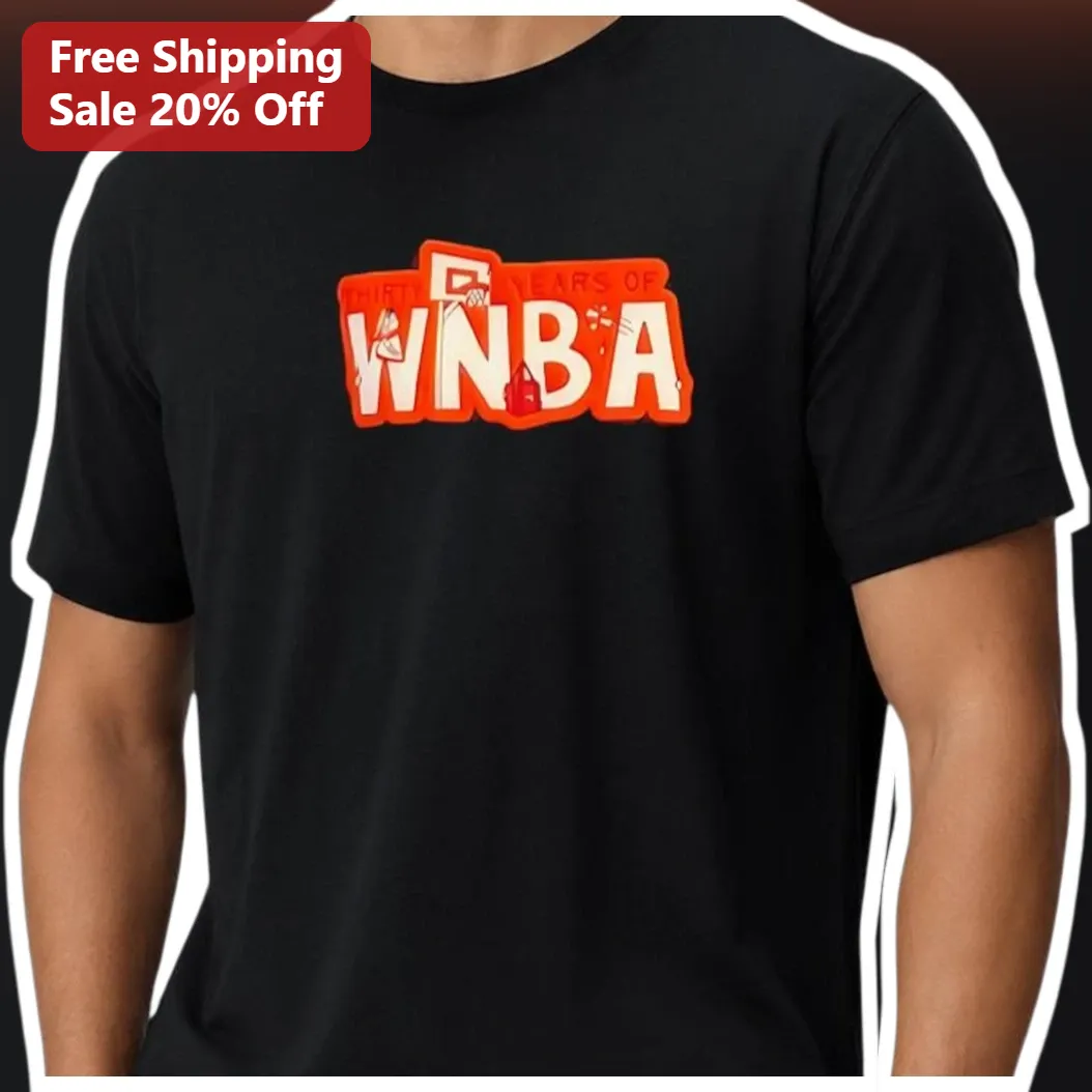Thirty Years Of WNBA Tee Commemorative Women's Basketball Anniversary Shirt