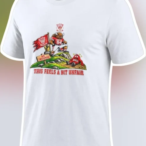 This Feels A Bit Unfair Tee Funny Sarcastic Bison Mascot College Football Rivalry Graphic Shirt