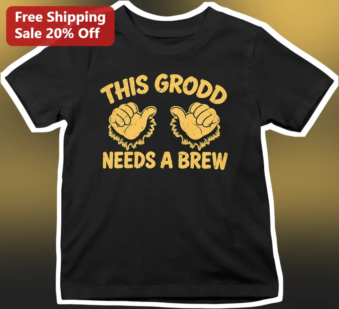 This Grodd Needs A Brew Tee Gorilla Grodd DC Comics Villain Graphic T-Shirt