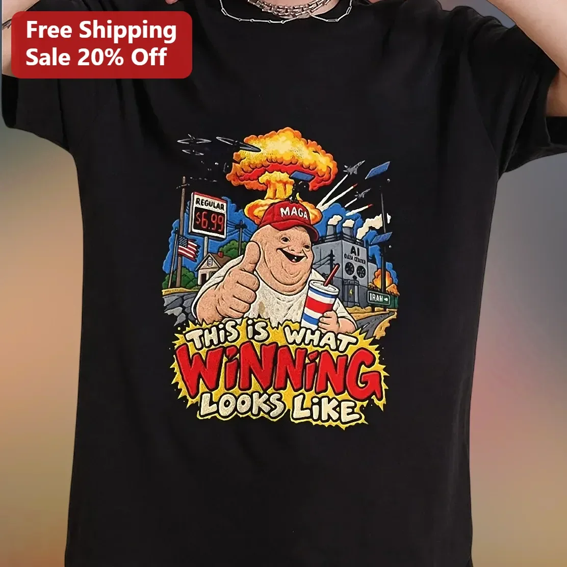 This Is What Winning Looks Like Donald Trump Political Satire Graphic Tee
