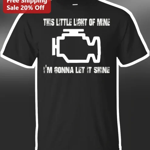 This Little Light of Mine I'm Gonna Let It Shine Gospel Christian Faith Tee