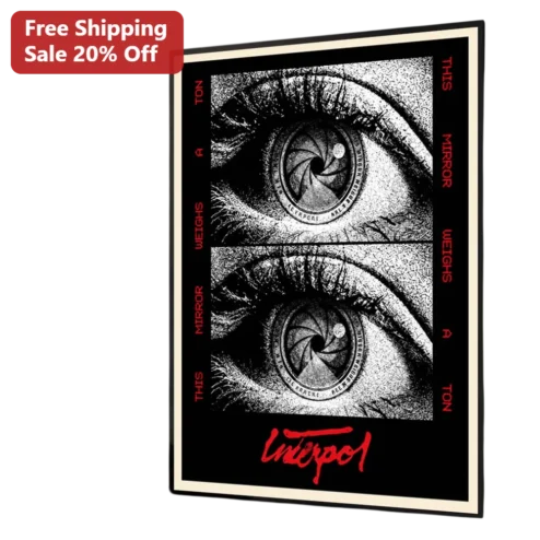 This Mirror Weighs a Ton Interpol Canvas Print Indie Rock Album Art Wall Decor