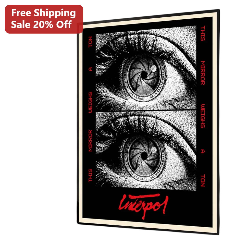 This Mirror Weighs a Ton Interpol Canvas Print Indie Rock Album Art Wall Decor