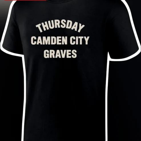 Thursday Camden City Graves Tee Vintage Emo Punk Rock Shirt for Fans