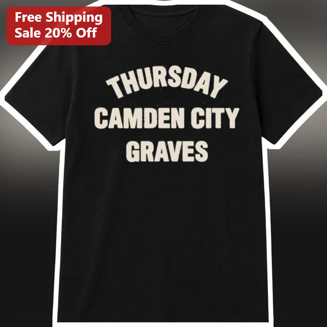 Thursday Camden City Graves Tee Vintage Gothic Emo Band Shirt for Men Women