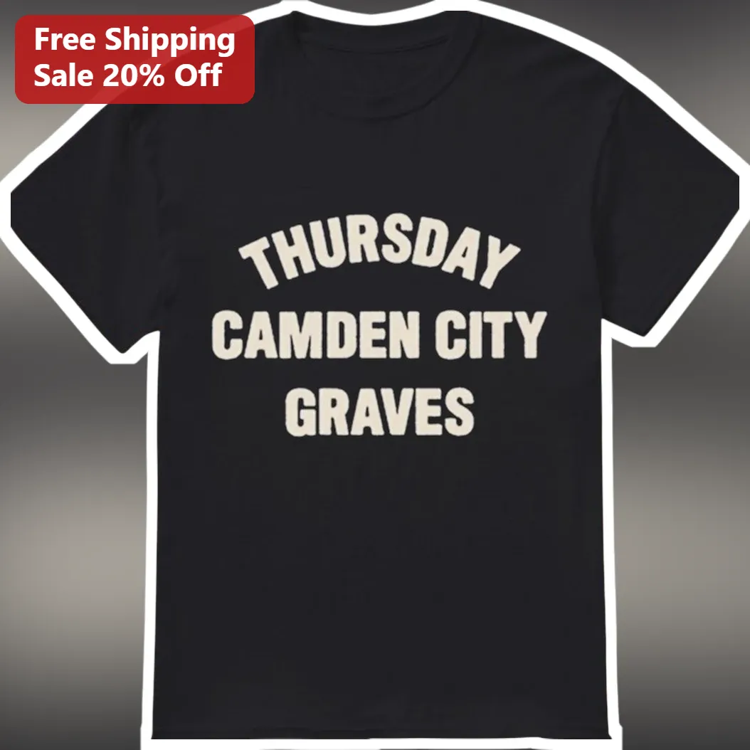 Thursday Camden City Graves Tee Vintage Typography Band Merch Shirt