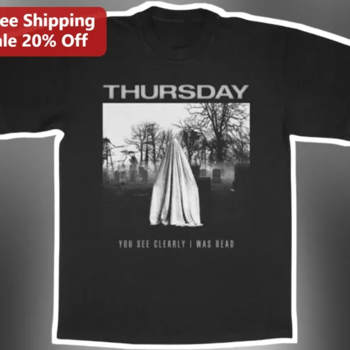 Thursday You See Clearly I Was Dead Graphic Tee Full Collapse Album Art Emo Merch