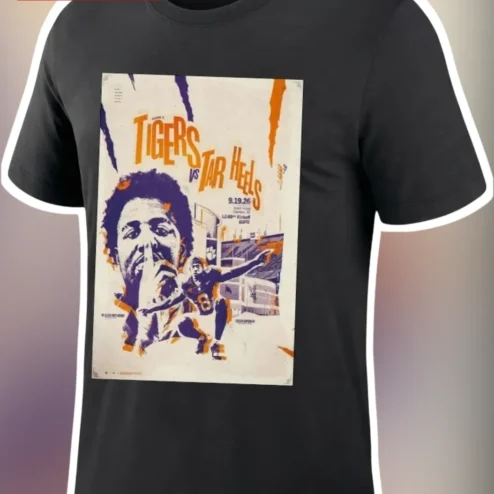 Tigers vs Tar Heels Tee Deshaun Watson Vintage College Football Rivalry Shirt