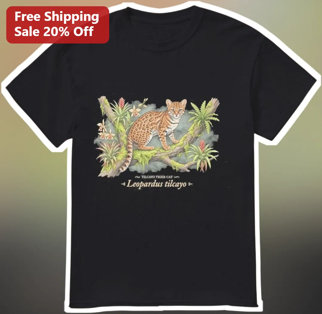 Tilcayo Tiger Cat Leopardus Tigrinus Wildlife Tee
