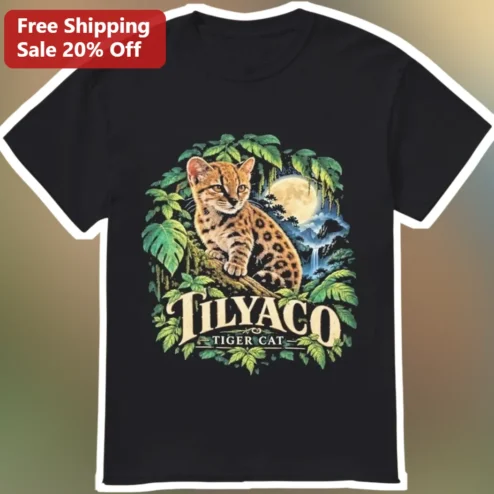 TILYACO TIGER CAT Tee Japanese Style Exotic Feline Graphic Shirt for Cat Lovers