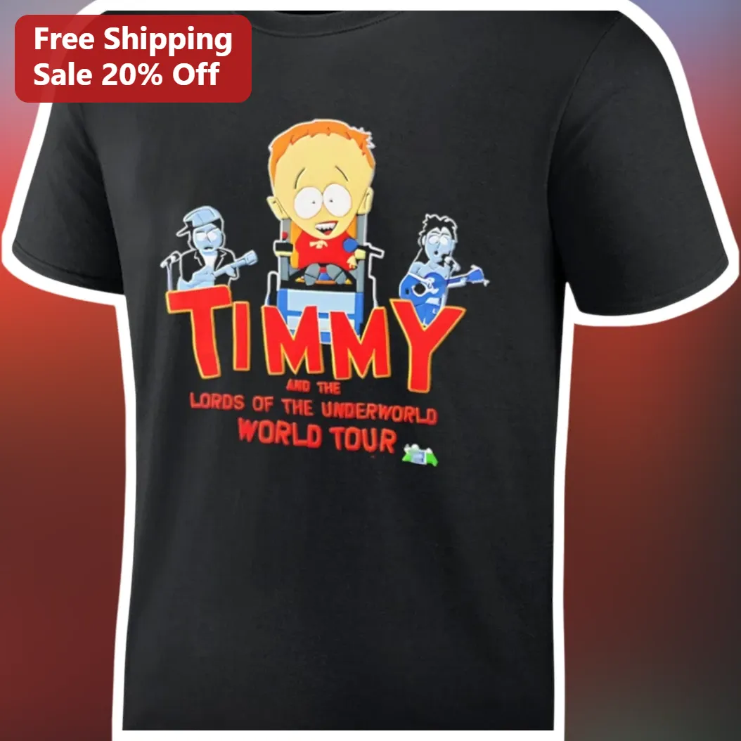 Timmy and the Lords of the Underworld World Tour Tee South Park Band Merch