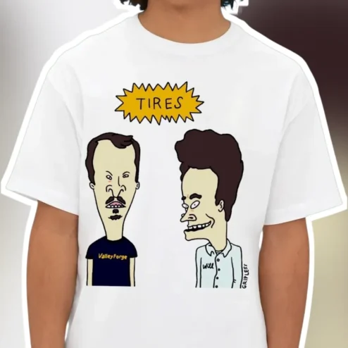 Tires Valley Forge Automotive Tee Bill and Ted Style Graphic Shirt