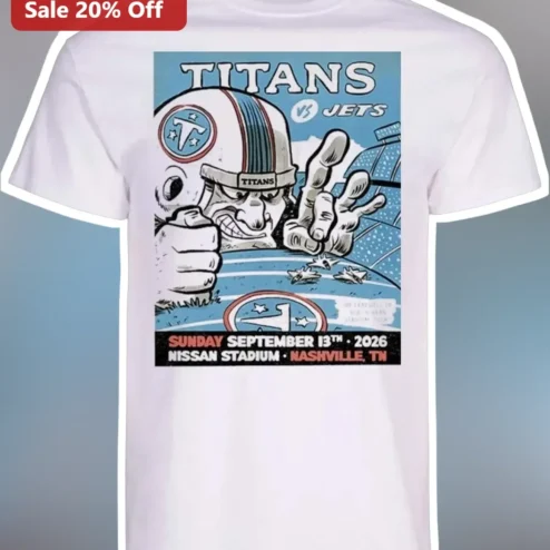 Titans vs Jets Sep 13 2026 Nissan Stadium Nashville NFL Week 1 Season Opener Graphic Tee