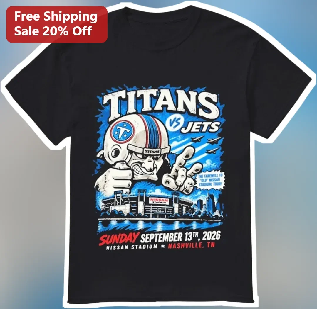 Titans vs Jets Week 1 2026 Nissan Stadium Nashville TN Vintage Football Tee