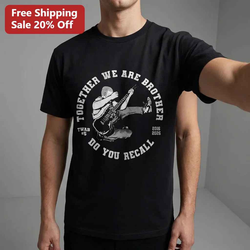 Together We Are Brother Do You Recall Guitarist Tee, Personalized Music Lover Gift for Brothers