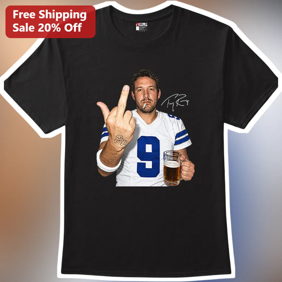 Tony Romo Funny Football Fan Graphic Tee Dallas Cowboys Humor Shirt
