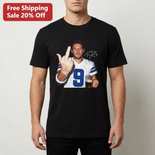 Tony Romo Tee Dallas Cowboys Legend Signature Graphic Shirt, Funny Vintage Football Fan Apparel Game Day Gift