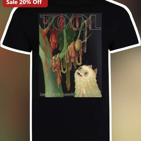 Tool Louder Than Life Louisville KY Sept 20 2026 Surreal Cat Graphic Tee