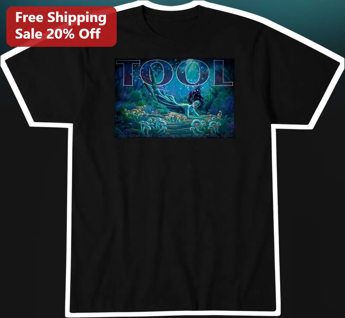 Tool Riot Fest Chicago Tee Sept 19th 2025 Commemorative Band Shirt