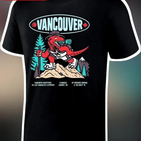 Toronto Raptors vs LA Clippers Vancouver NBA Canada Series Tee