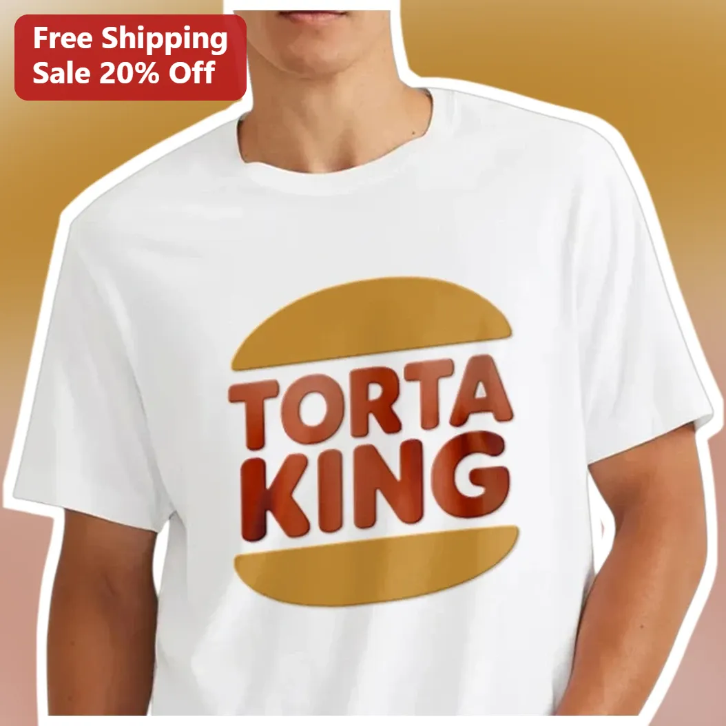 Torta King Graphic Tee Funny Mexican Food Parody Shirt Gift for Foodies